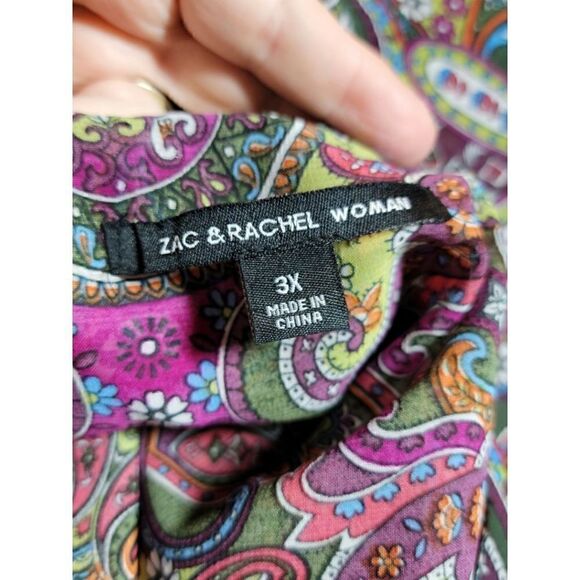 Zac & Rachel Blouse, Plus Size 3X - Picture 3 of 9